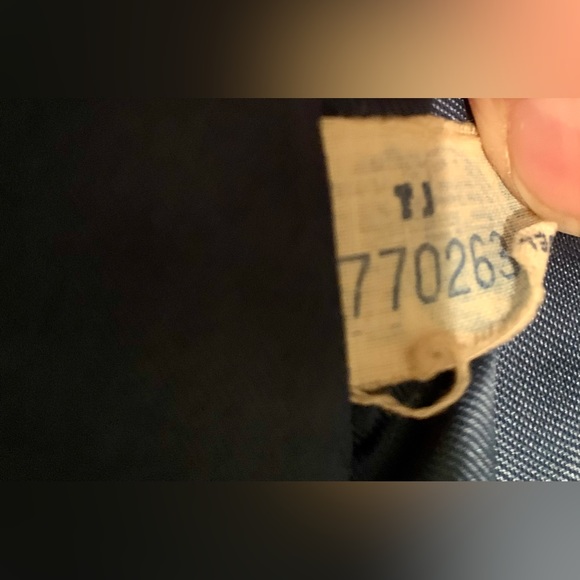 Authentic Blue Textured Lined (Fox?) Fur Trim Union Made Swing Coat STUNNING - Picture 8 of 14